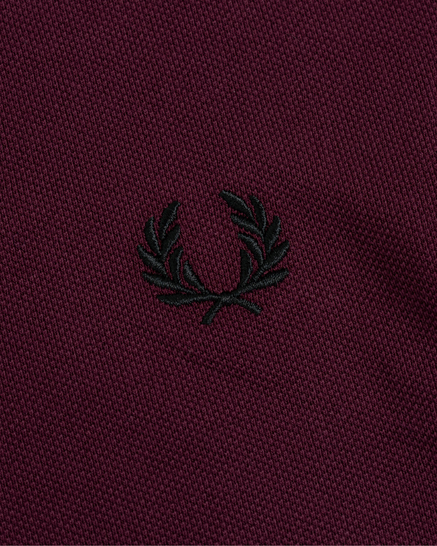 Mies | Pikeet | Fred Perry | Slim Fit Polo Twin Tip Wine Red/White