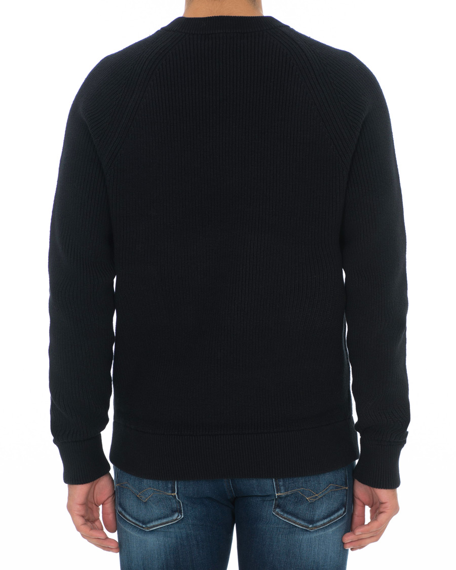 Mies | Puserot | Fred Perry | Ribbed Crew Neck Jumper Black