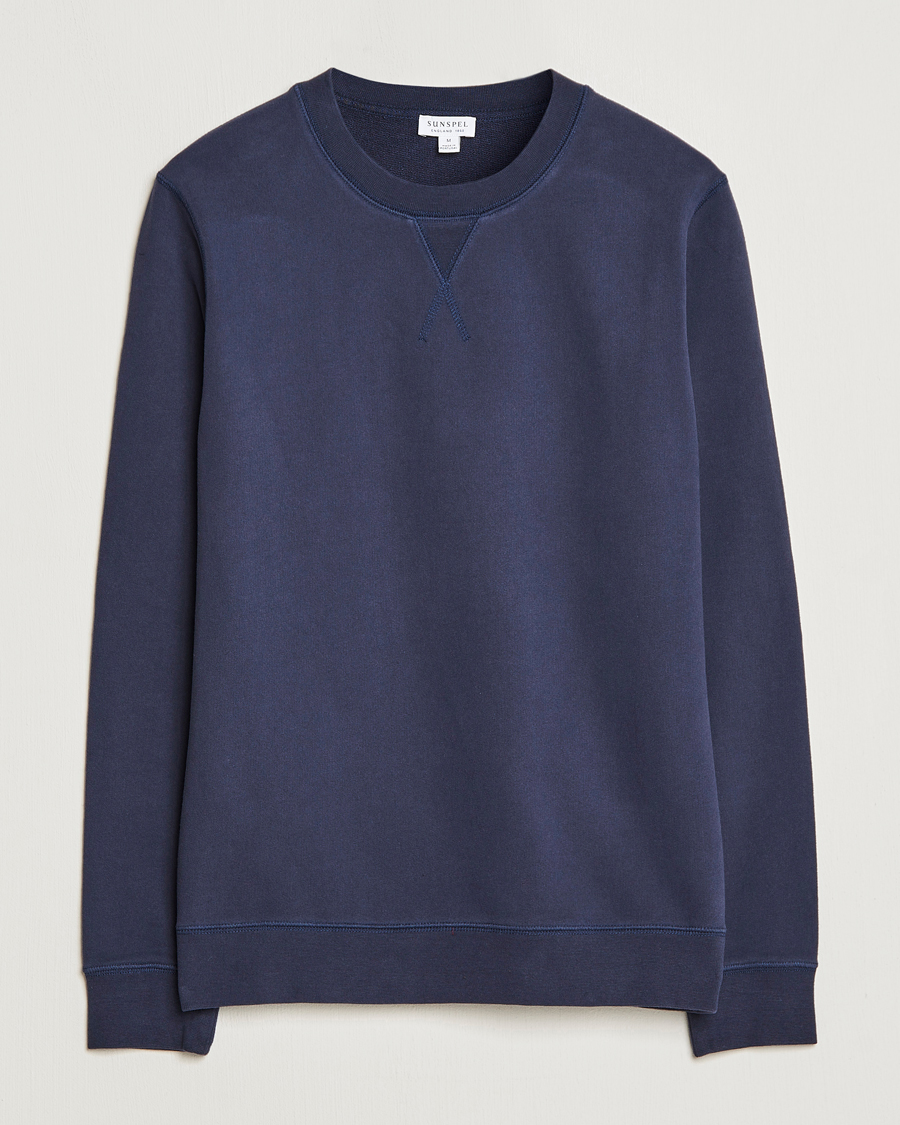 Mies | Puserot | Sunspel | Loopback Sweatshirt Navy