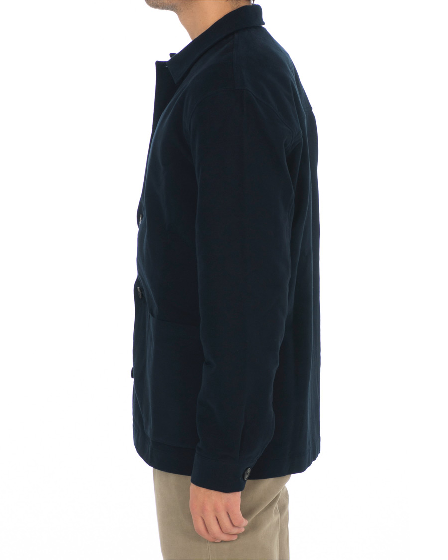 Mies | Kauluspaidat | Sunspel | Twin Pocket Moleskin Jacket Navy