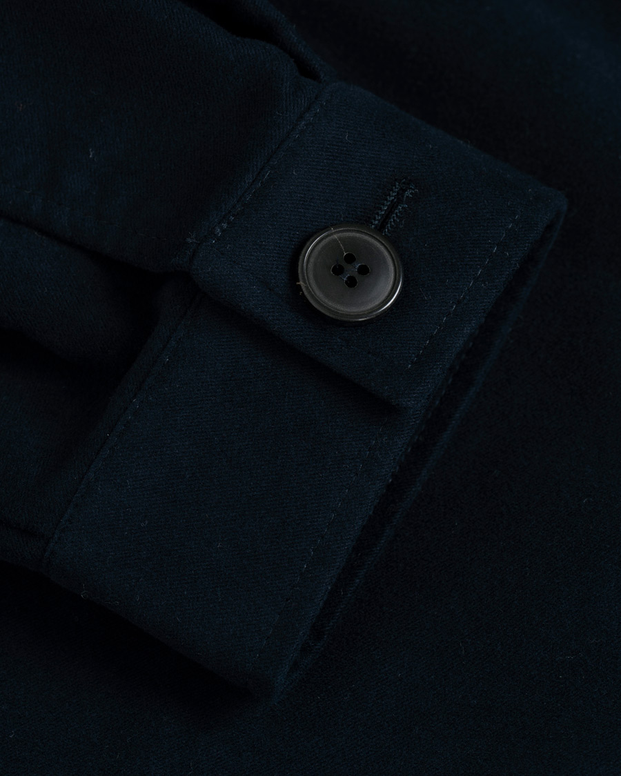 Mies | Kauluspaidat | Sunspel | Twin Pocket Moleskin Jacket Navy