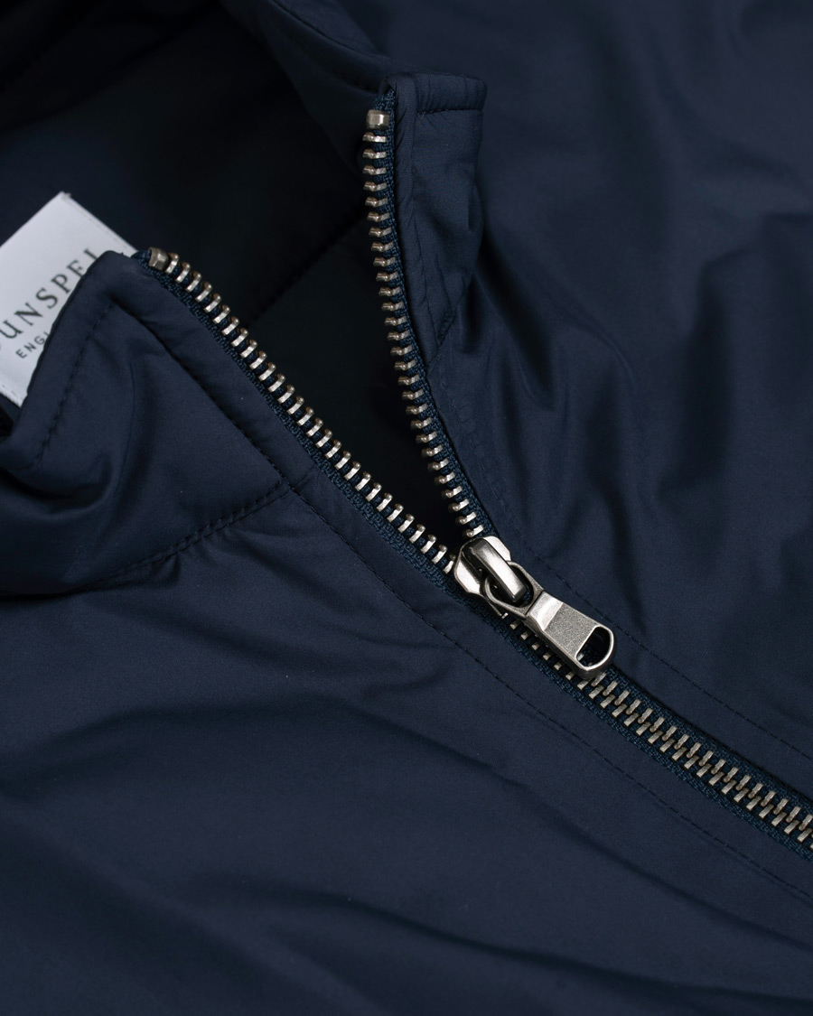 Mies | Takit | Sunspel | Padded Full Zip Gilet Navy