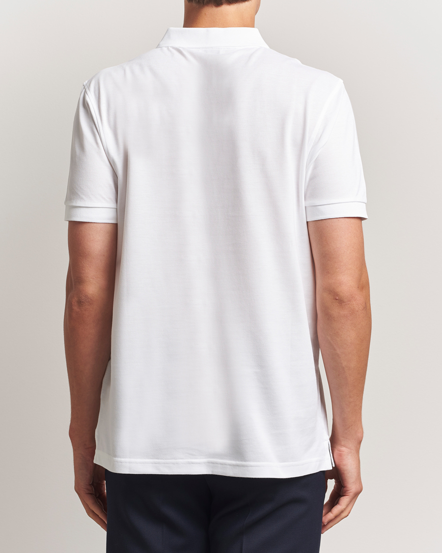 Mies | Pikeet | Sunspel | Short Sleeve Pique Polo White