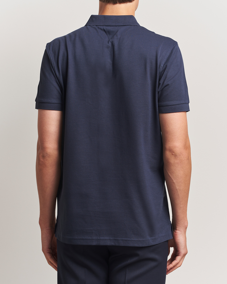 Mies | Pikeet | Sunspel | Short Sleeve Pique Polo Navy