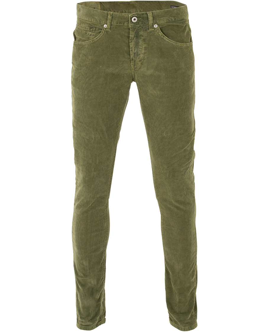 Mies | Housut | Dondup | George Corduroy Trousers Green