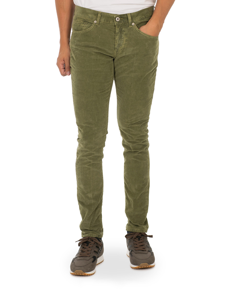Mies | Housut | Dondup | George Corduroy Trousers Green