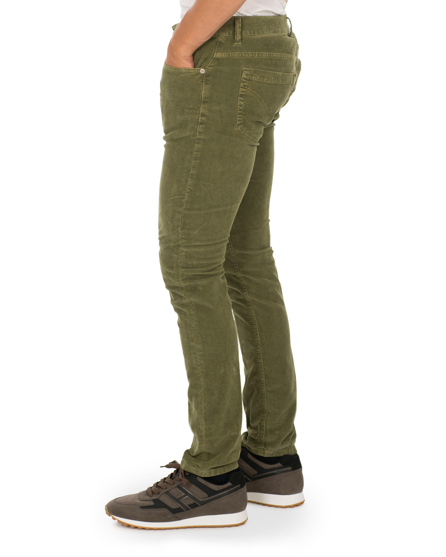 Mies | Housut | Dondup | George Corduroy Trousers Green