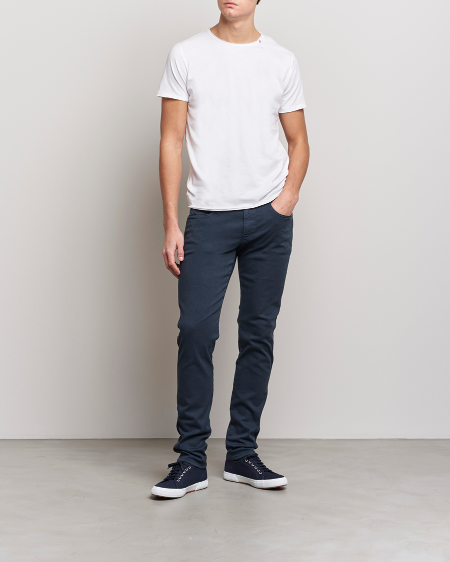 Mies | Viisitaskuhousut | Replay | Anbass Hyperflex 5-Pocket Trousers Blue