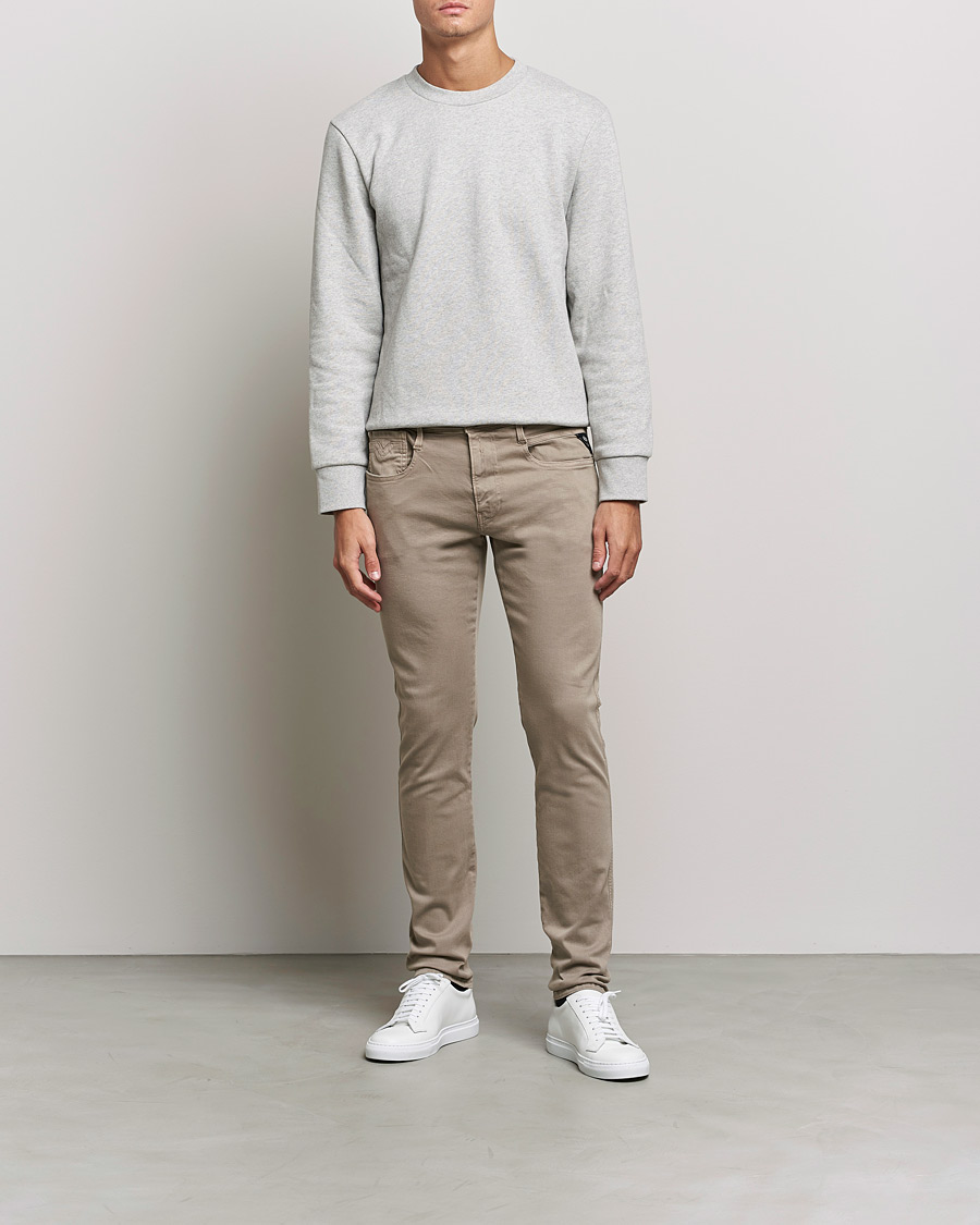 Mies | Housut | Replay | Anbass Hyperflex X.Lite 5-Pocket Pants Sand