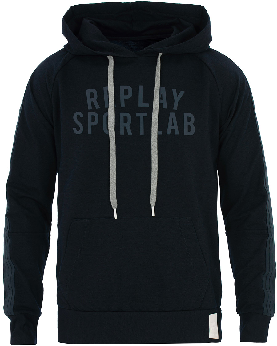 Mies | Puserot | Replay | SportLab Pullover Hoodie Denim Blue