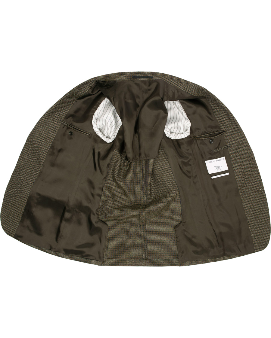 Mies | Pikkutakit | Tiger of Sweden | Josef Checked Wool Blazer Brown