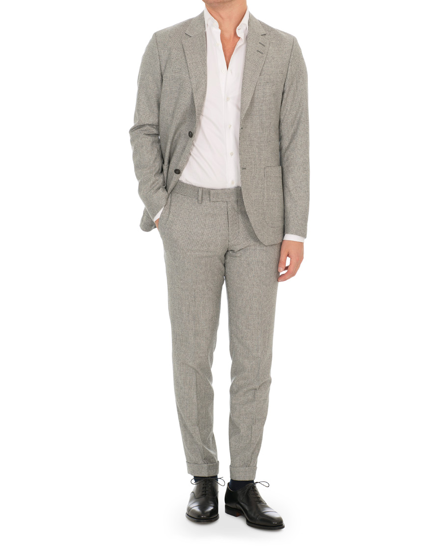 Mies | Pikkutakit | Tiger of Sweden | Jamot Houndstooth Brushed Wool Suit Blazer Grey
