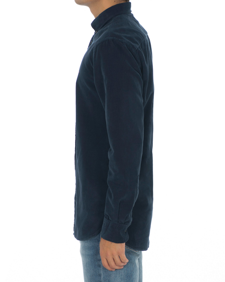 Mies | Kauluspaidat | Tommy Hilfiger | Garment Dyed Corduroy Shirt Navy