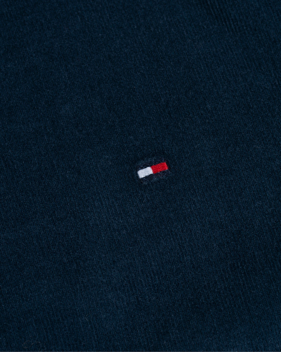 Mies | Kauluspaidat | Tommy Hilfiger | Garment Dyed Corduroy Shirt Navy
