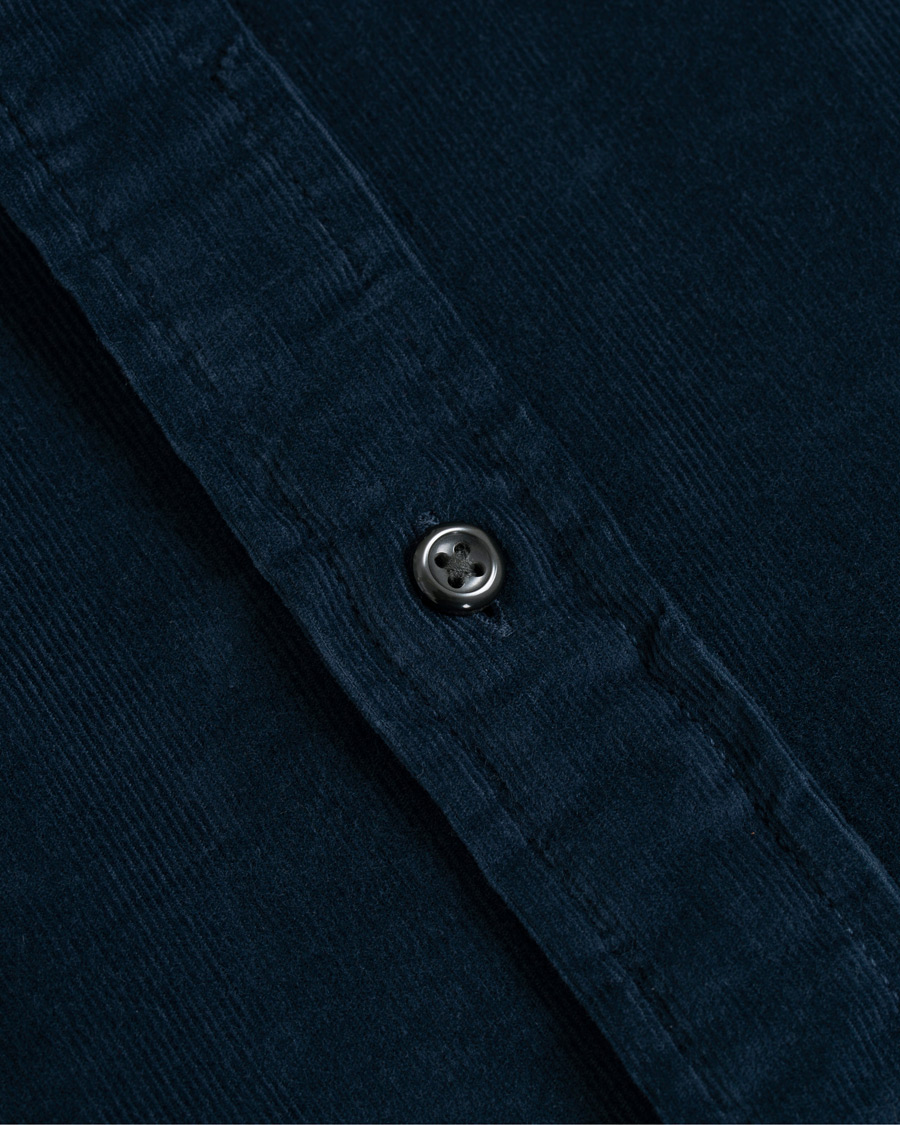 Mies | Kauluspaidat | Tommy Hilfiger | Garment Dyed Corduroy Shirt Navy