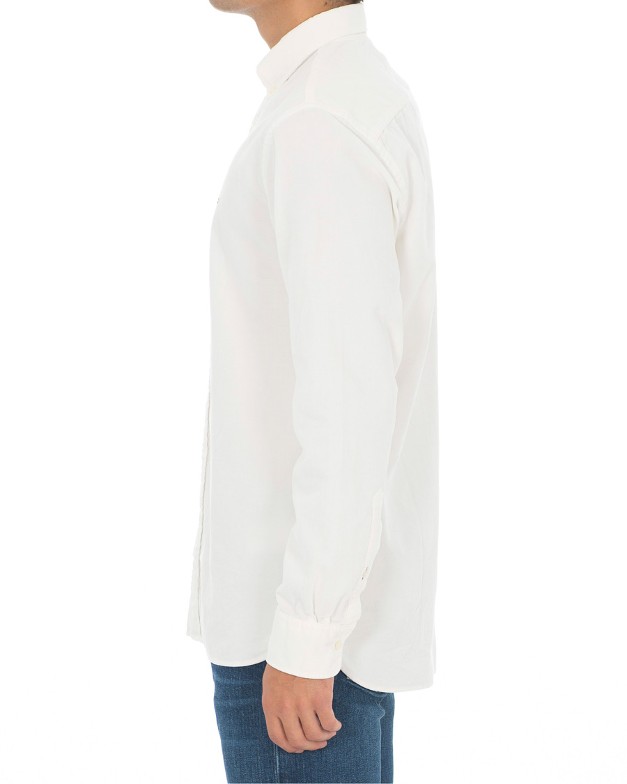 Mies | Kauluspaidat | Tommy Hilfiger | Garment Dyed Corduroy Shirt Whisper White