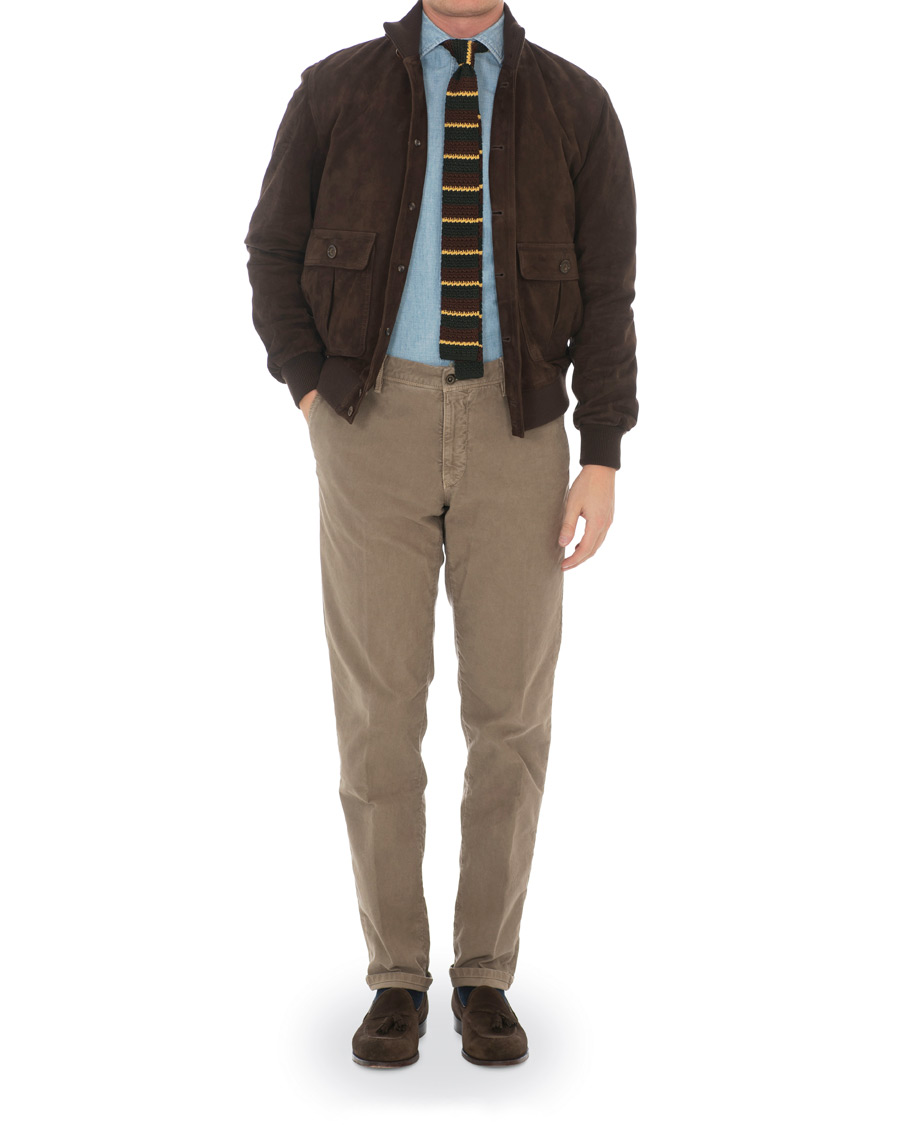 Mies | Takit | Valstar | Valstarino Suede Jacket Dark Brown