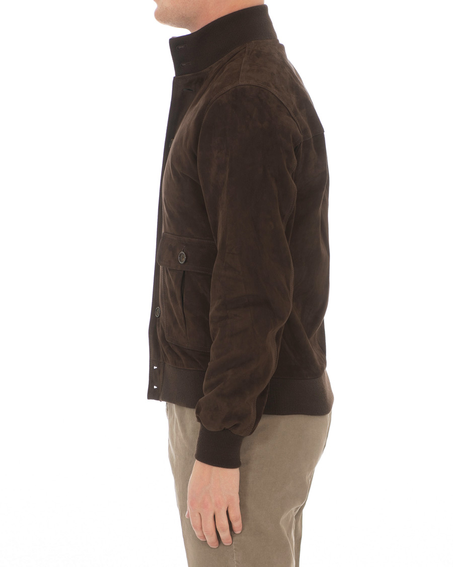 Mies | Takit | Valstar | Valstarino Suede Jacket Dark Brown