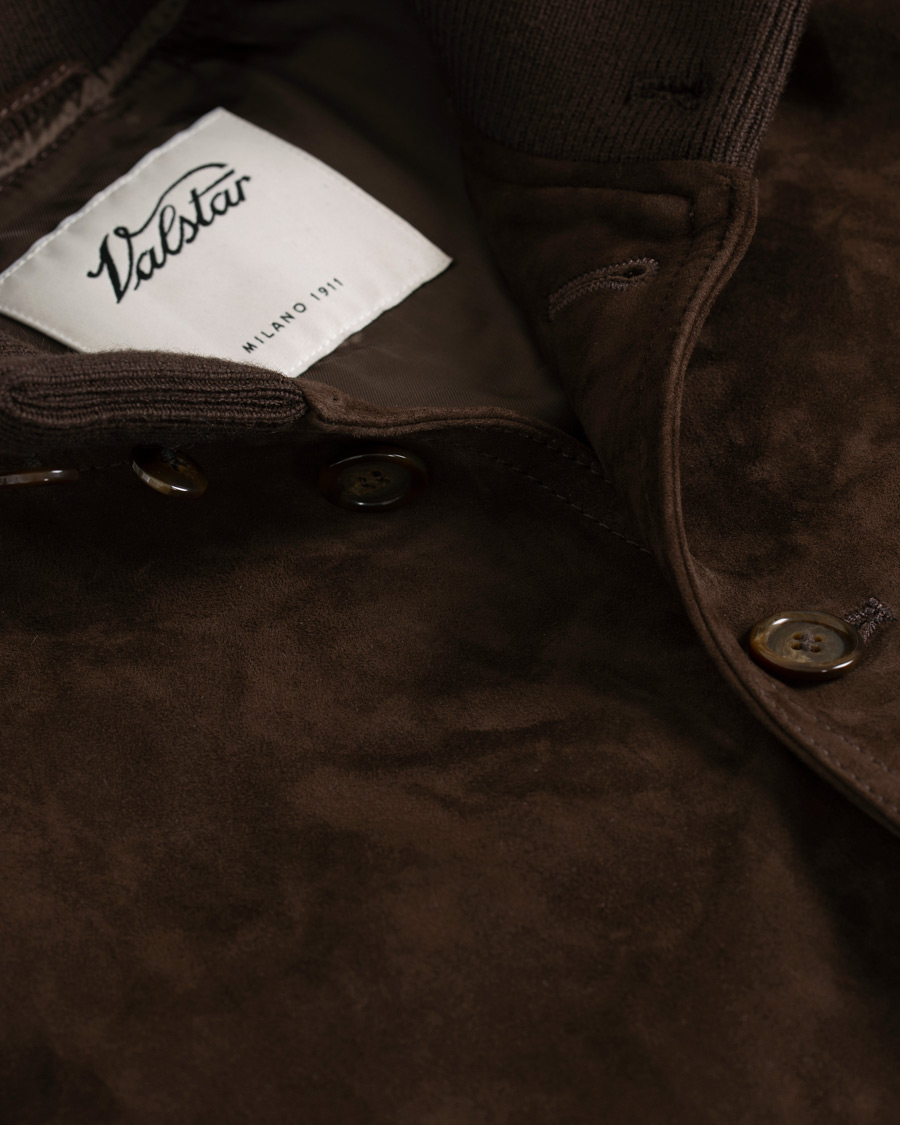 Mies | Takit | Valstar | Valstarino Suede Jacket Dark Brown