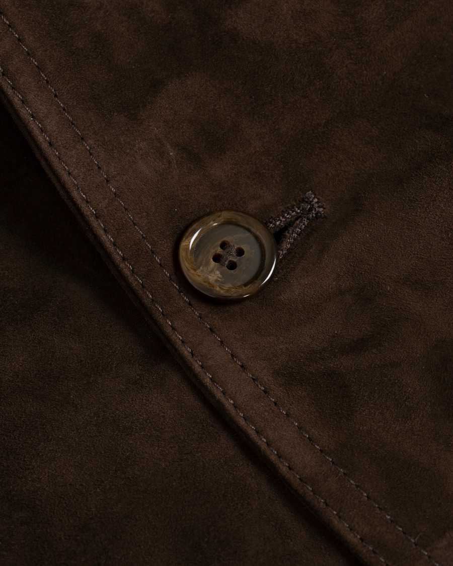 Mies | Takit | Valstar | Valstarino Suede Jacket Dark Brown