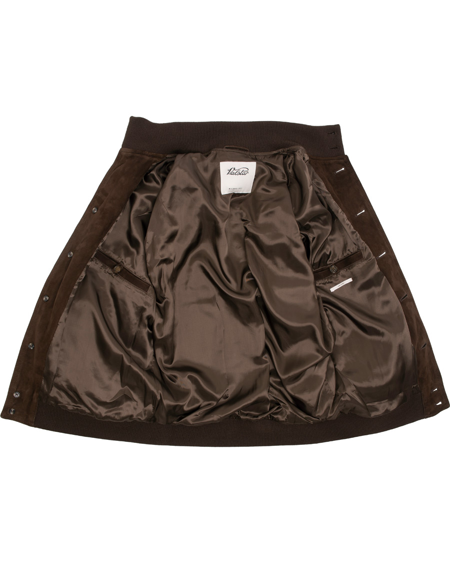 Mies | Takit | Valstar | Valstarino Suede Jacket Dark Brown
