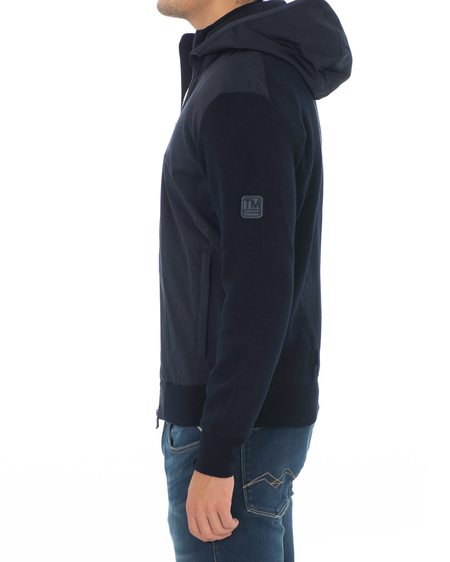 Mies | Takit | Z Zegna | Techmerino Hybrid Hooded Jacket Navy