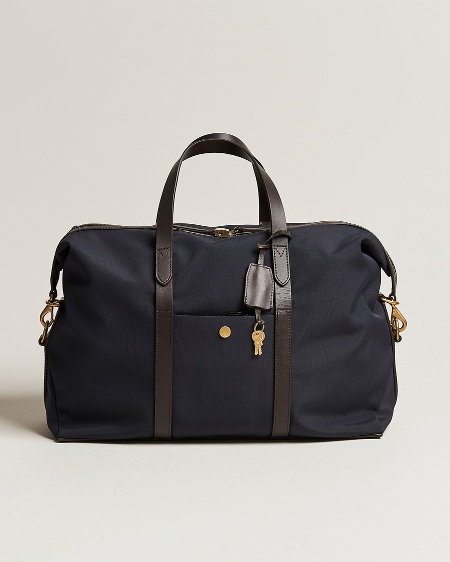 Mies | Laukut | Mismo | M/S Avail 48h Nylon Weekendbag Navy/Dark Brown