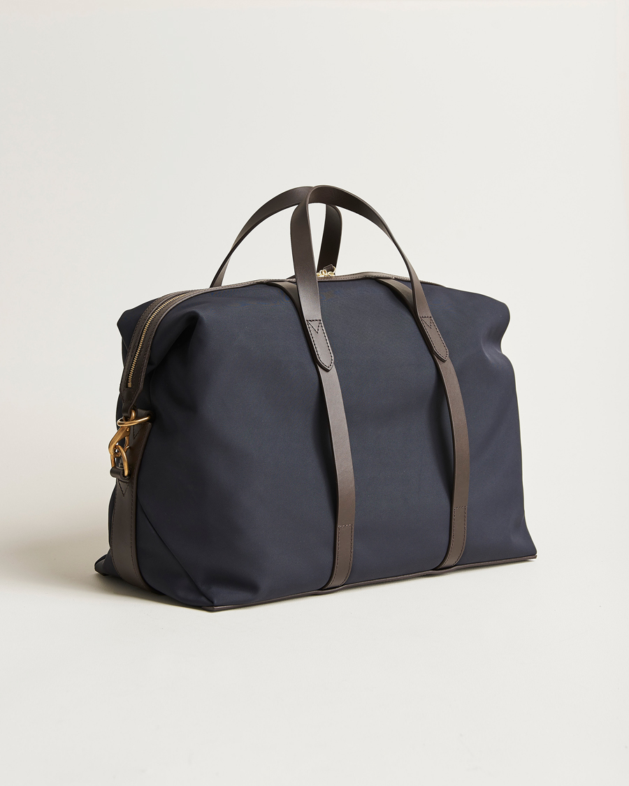 Mies | Laukut | Mismo | M/S Avail 48h Nylon Weekendbag Navy/Dark Brown