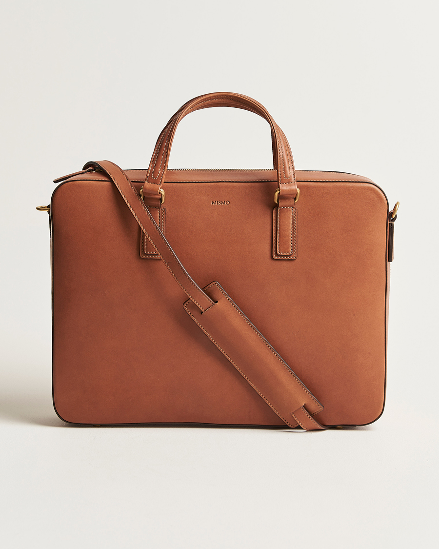 Mies |  | Mismo | Morris Full Grain Leather Briefcase Tabac