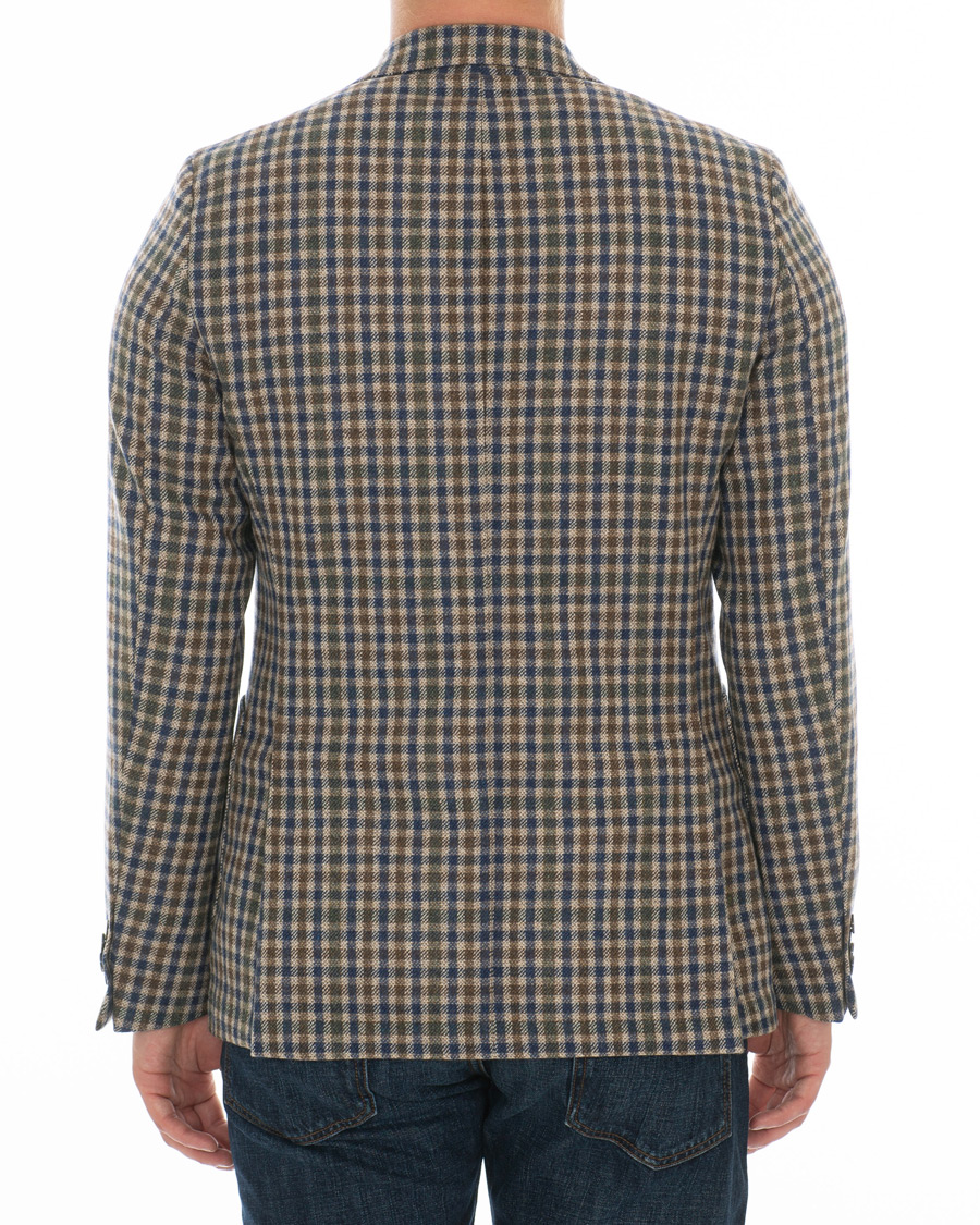 Mies | Pikkutakit | Oscar Jacobson | Einar Checked Patch Pocket Blazer Beige