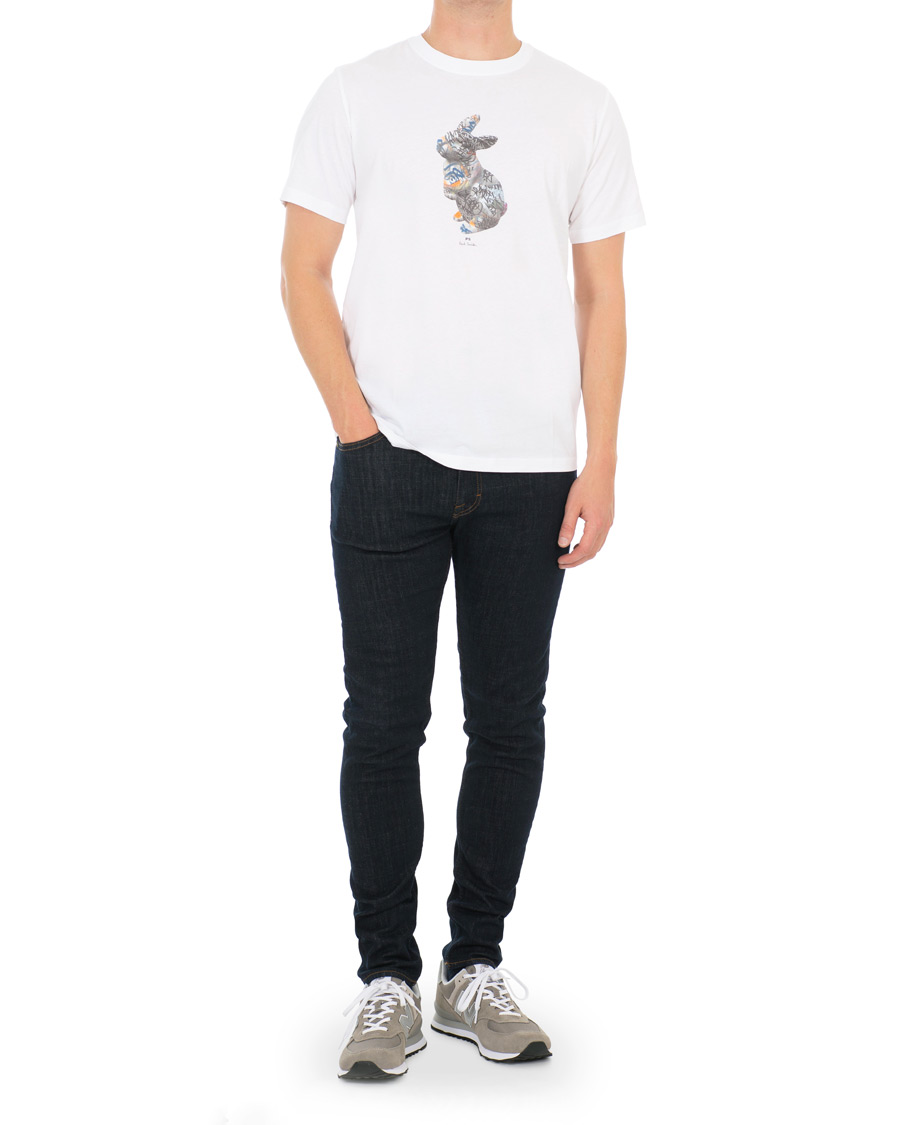 Mies | T-paidat | PS Paul Smith | Regular Fit Printed Rabbit Tee White