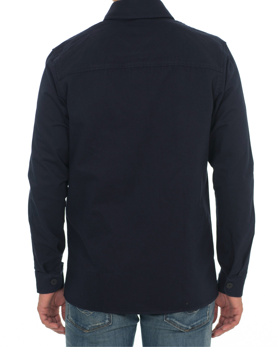 Mies | Kauluspaidat | Samsøe Samsøe | Samsøe & Samsøe Waltones Cotton Overshirt Night Sky