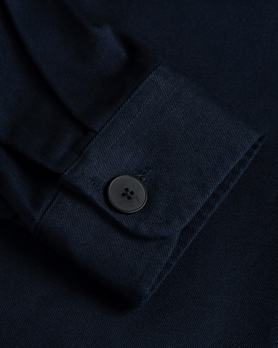 Mies | Kauluspaidat | Samsøe Samsøe | Samsøe & Samsøe Waltones Cotton Overshirt Night Sky