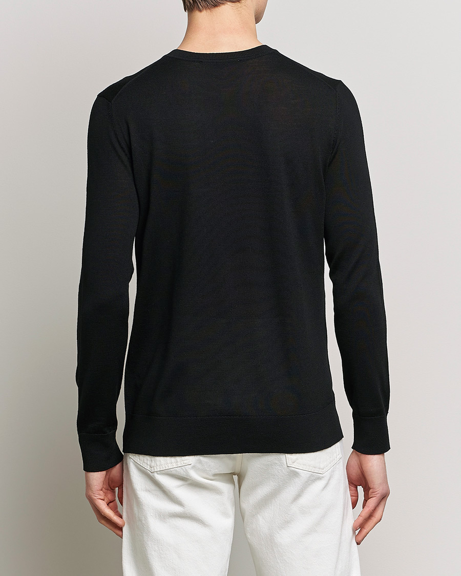 Mies | Puserot | Samsøe Samsøe | Flemming Superfine Merino Wool Crew Neck Black