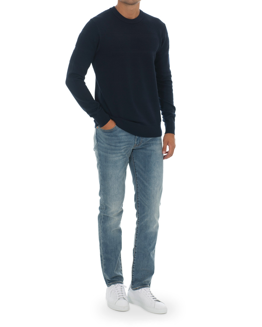 Mies | Puserot | Samsøe Samsøe | Samsøe & Samsøe Sei Structured Wool Crew Neck Night Sky