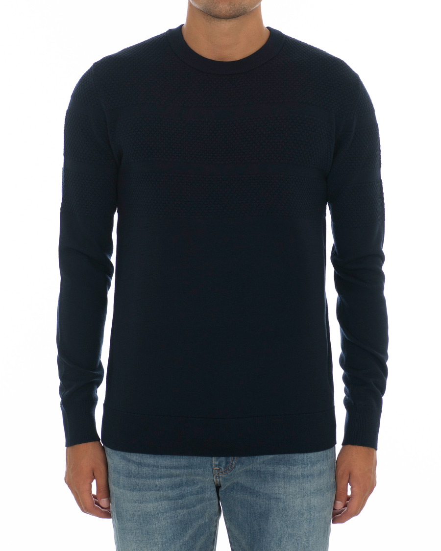 Mies | Puserot | Samsøe Samsøe | Samsøe & Samsøe Sei Structured Wool Crew Neck Night Sky
