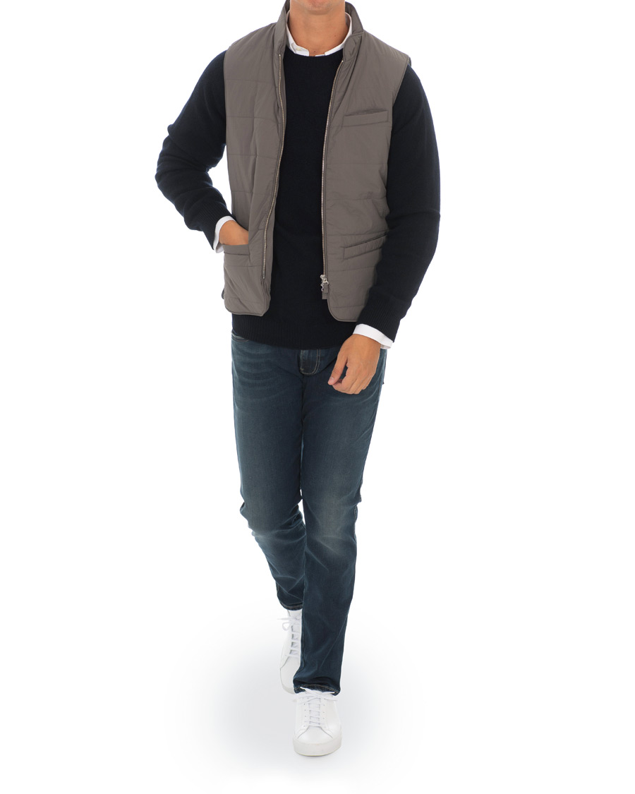 Mies | Takit | Stenströms | Soft Quilted Nylon Vest Grey