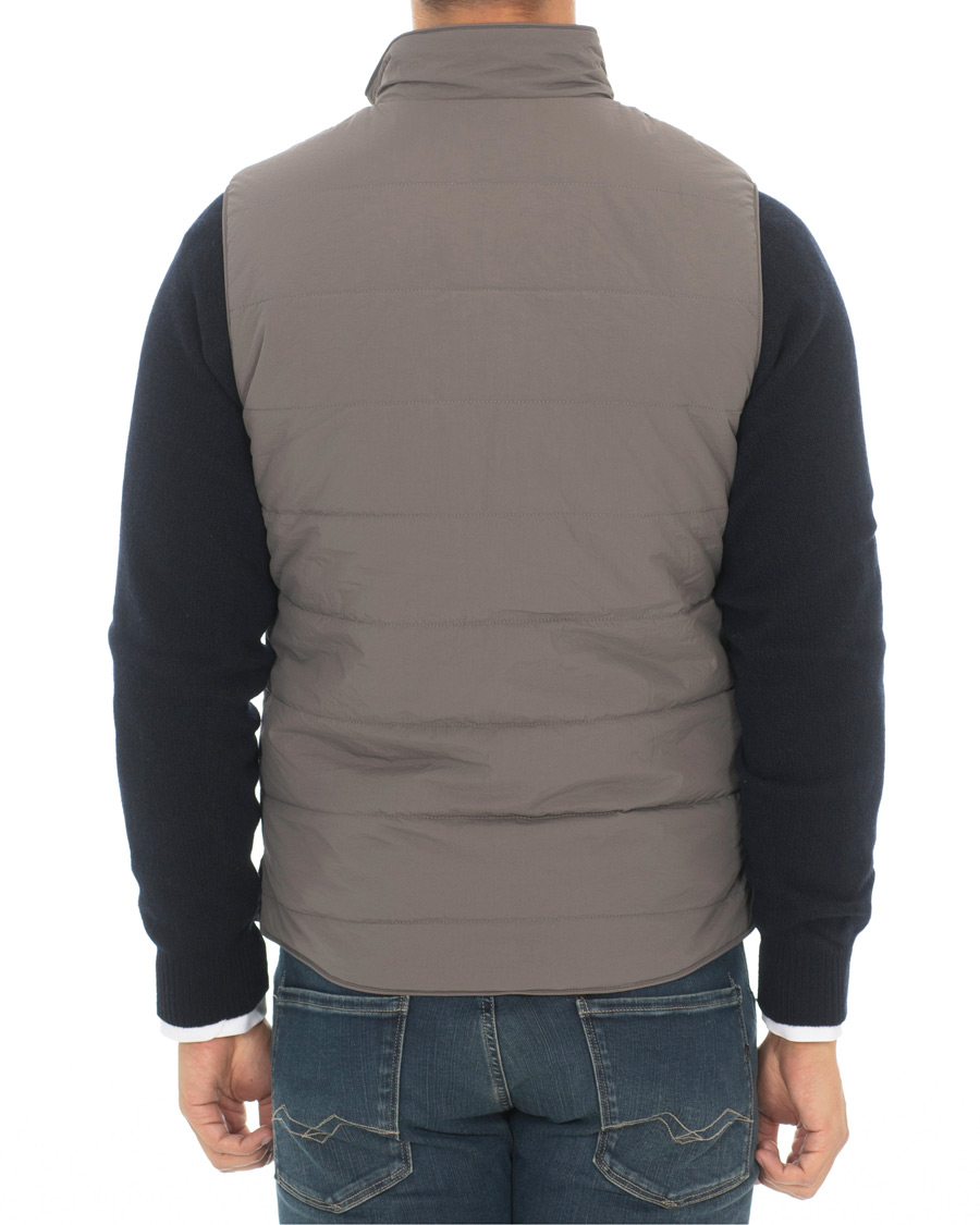 Mies | Takit | Stenströms | Soft Quilted Nylon Vest Grey