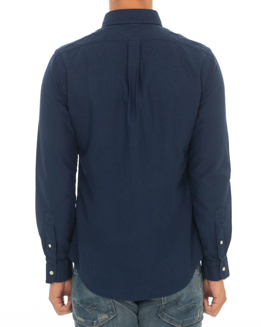 Mies | Kauluspaidat | Polo Ralph Lauren | Slim Fit Garment Dyed Oxford Shirt Newport Navy