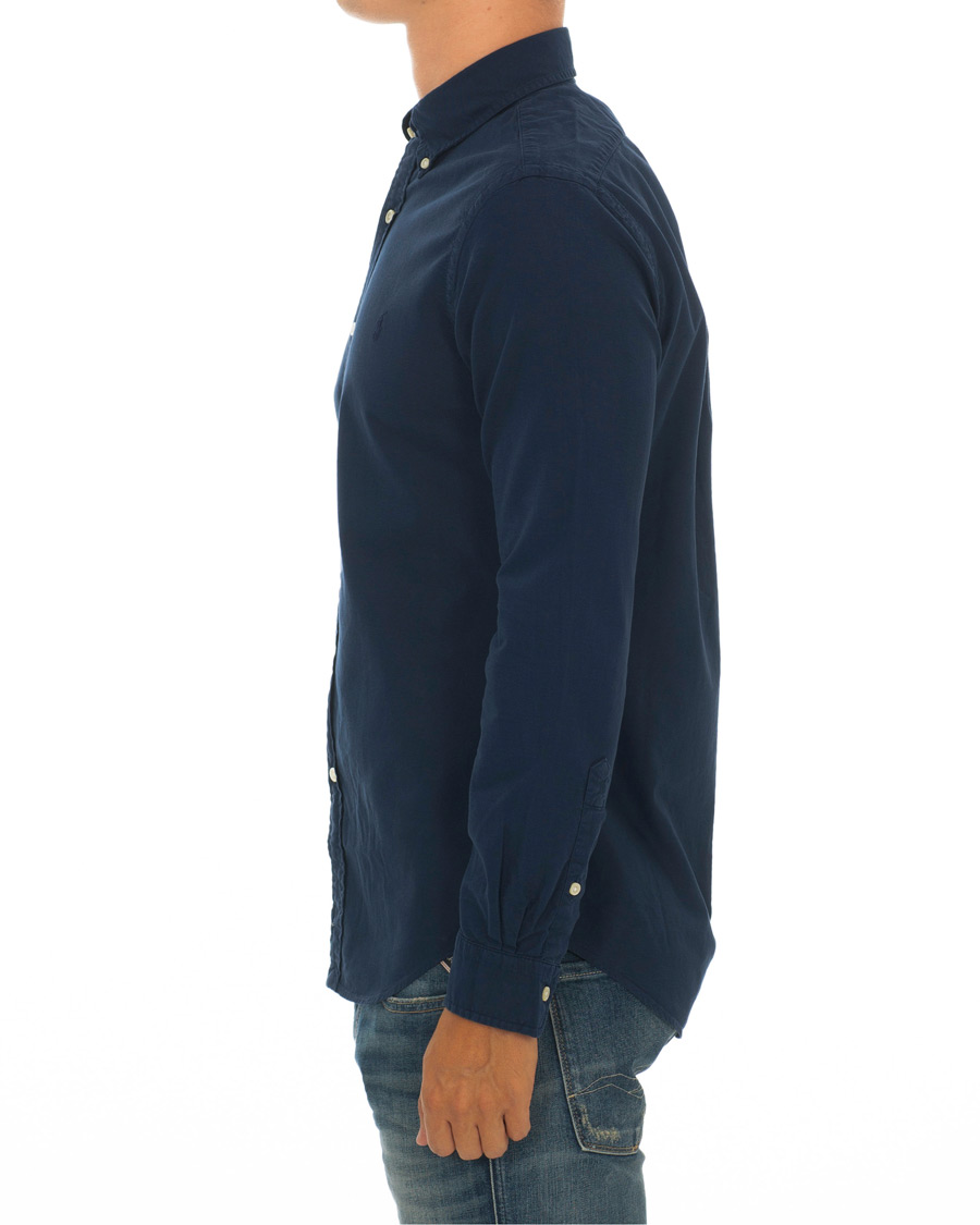 Mies | Kauluspaidat | Polo Ralph Lauren | Slim Fit Garment Dyed Oxford Shirt Newport Navy
