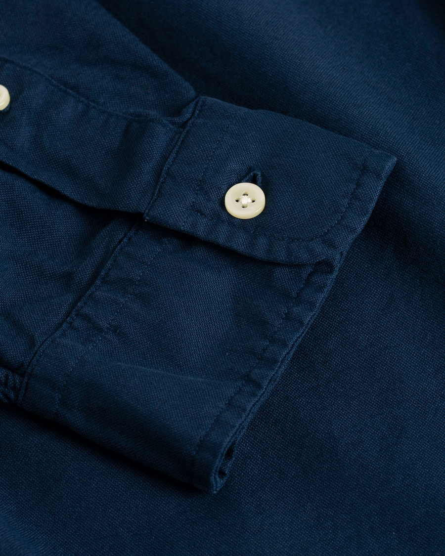 Mies | Kauluspaidat | Polo Ralph Lauren | Slim Fit Garment Dyed Oxford Shirt Newport Navy