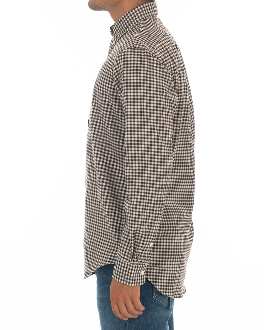 Mies | Kauluspaidat | Polo Ralph Lauren | Custom Fit Twill Check Shirt Brown/White