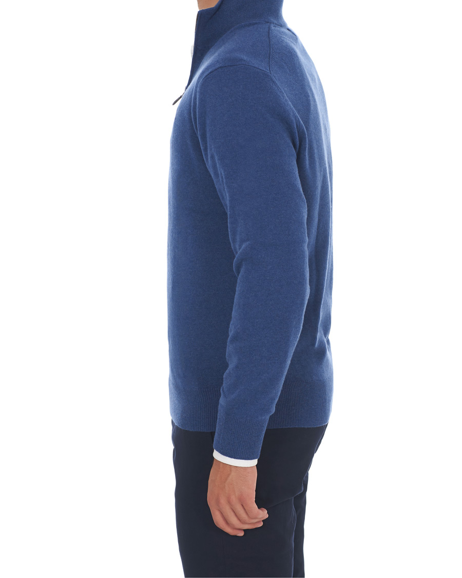 Mies | Puserot | Polo Ralph Lauren | Merino Half Zip Shale Blue