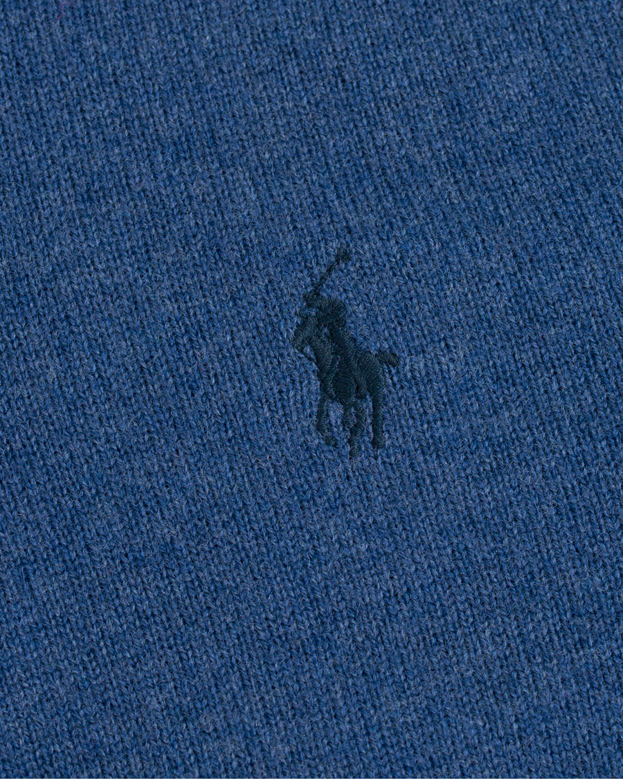 Mies | Puserot | Polo Ralph Lauren | Merino Half Zip Shale Blue