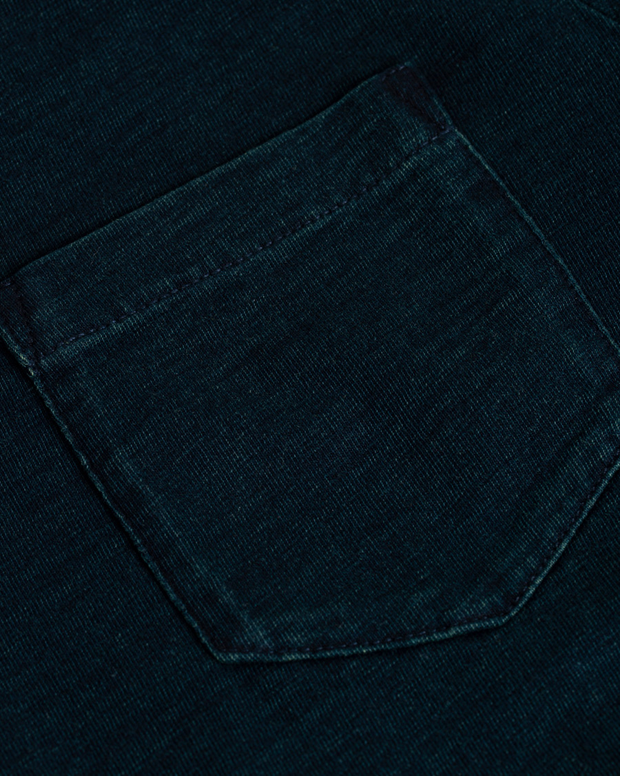 Mies | T-paidat | RRL | Standard Pocket Tee Rinsed Blue Indigo