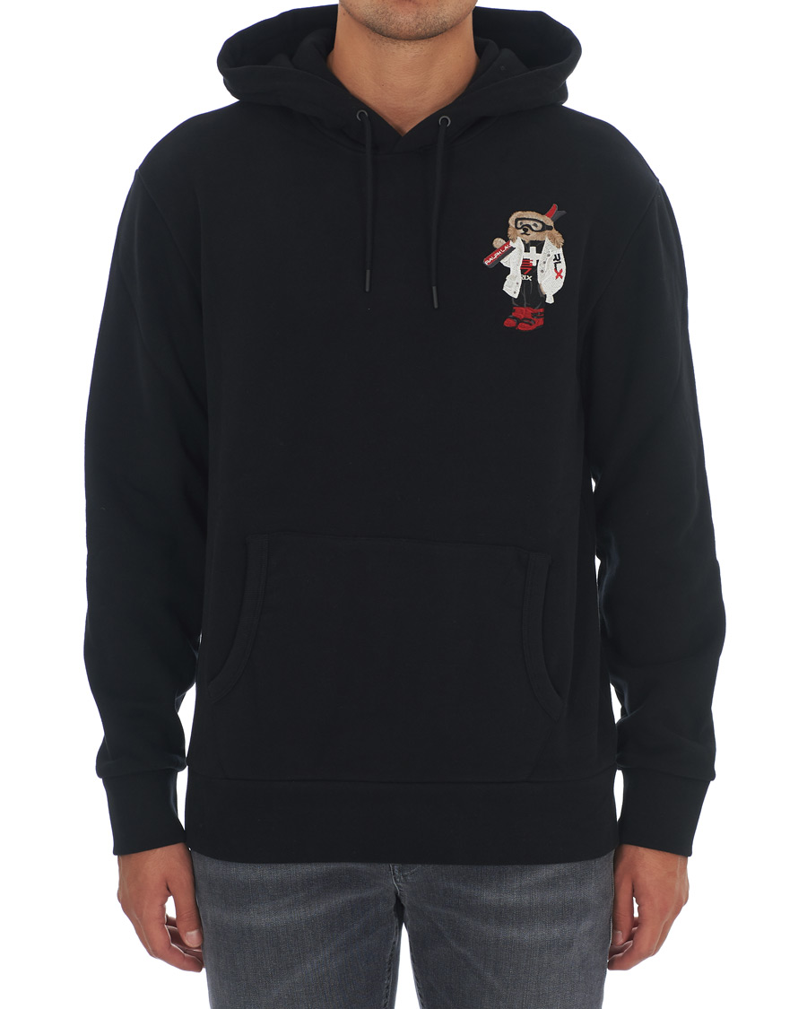 Mies | Puserot | Ralph Lauren Purple Label | Ski Bear Luxury Fleece Hoodie Black