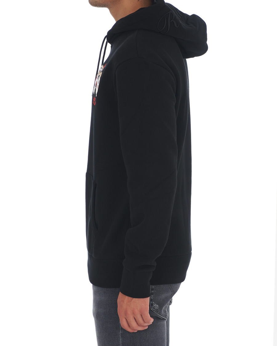 Mies | Puserot | Ralph Lauren Purple Label | Ski Bear Luxury Fleece Hoodie Black