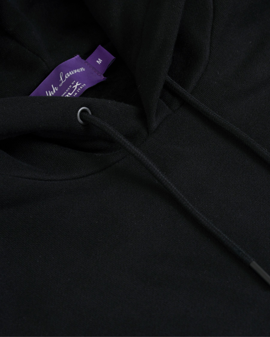 Mies | Puserot | Ralph Lauren Purple Label | Ski Bear Luxury Fleece Hoodie Black
