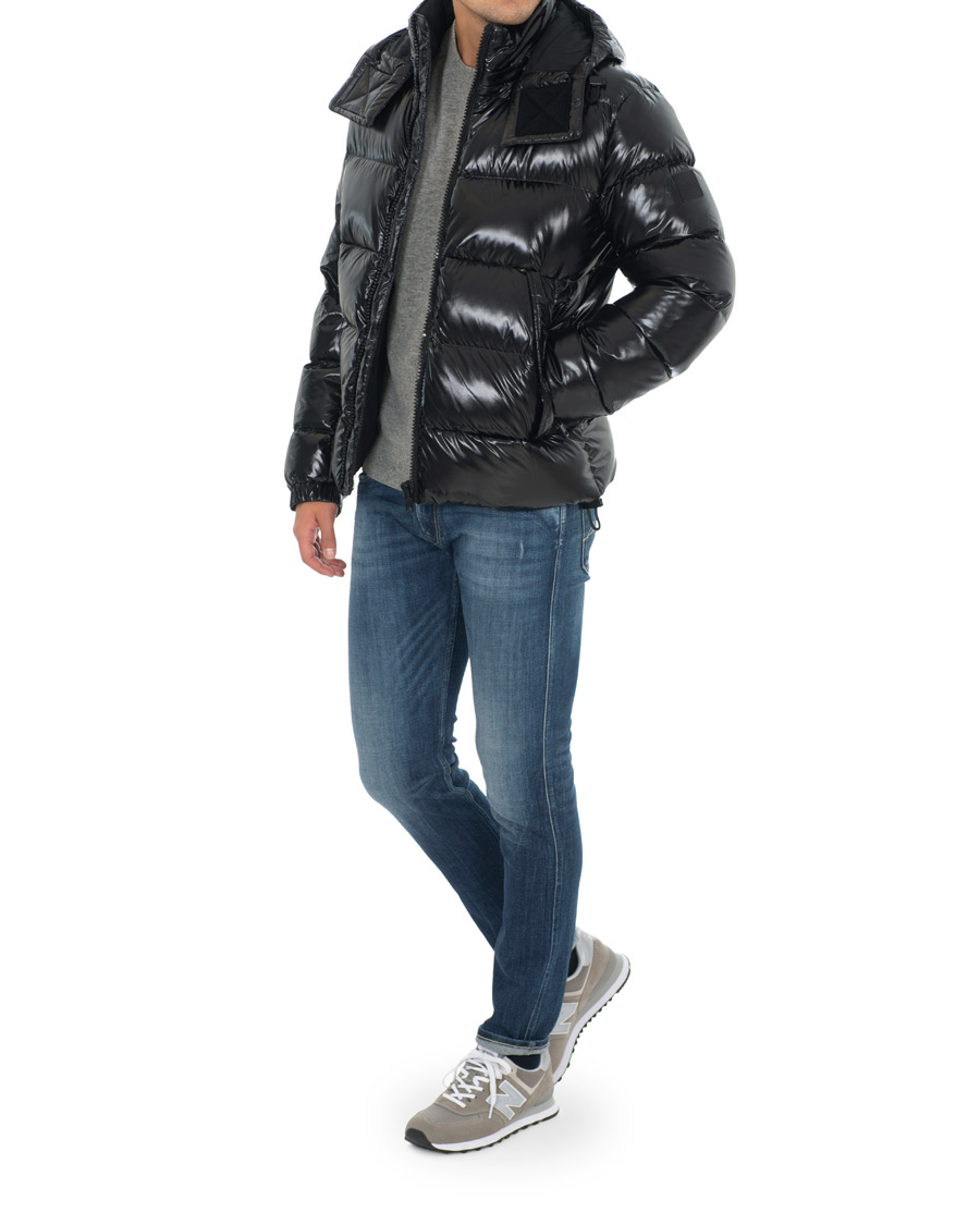 Mies | Takit | BOSS BLACK | BOSS Domar High Shine Hooded Jacket Black