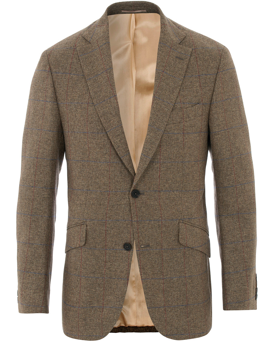 Mies | Pikkutakit | Walker Slater | Edward Tweed Windowpane Blazer Brown